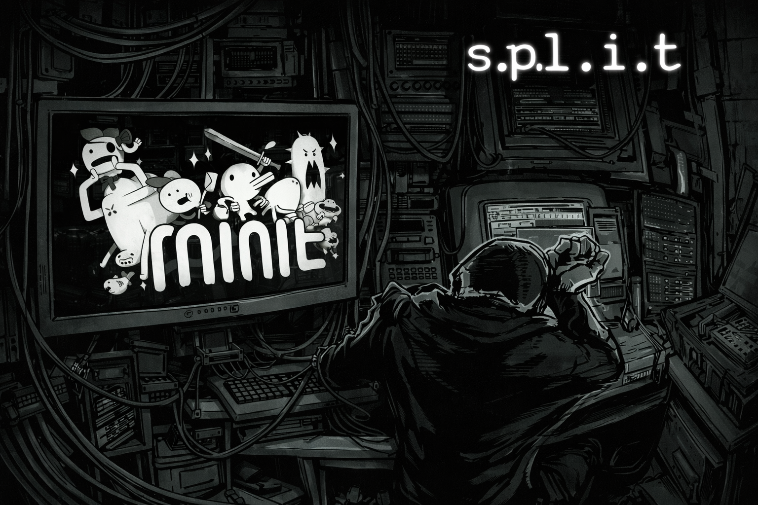 Две монохромные мини-игры: Minit и s.p.l.i.t