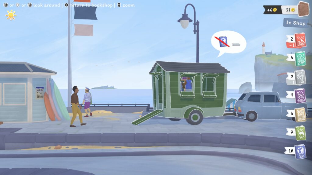 Tiny Bookshop: прибытие и первые дни лавки, кадр 3
