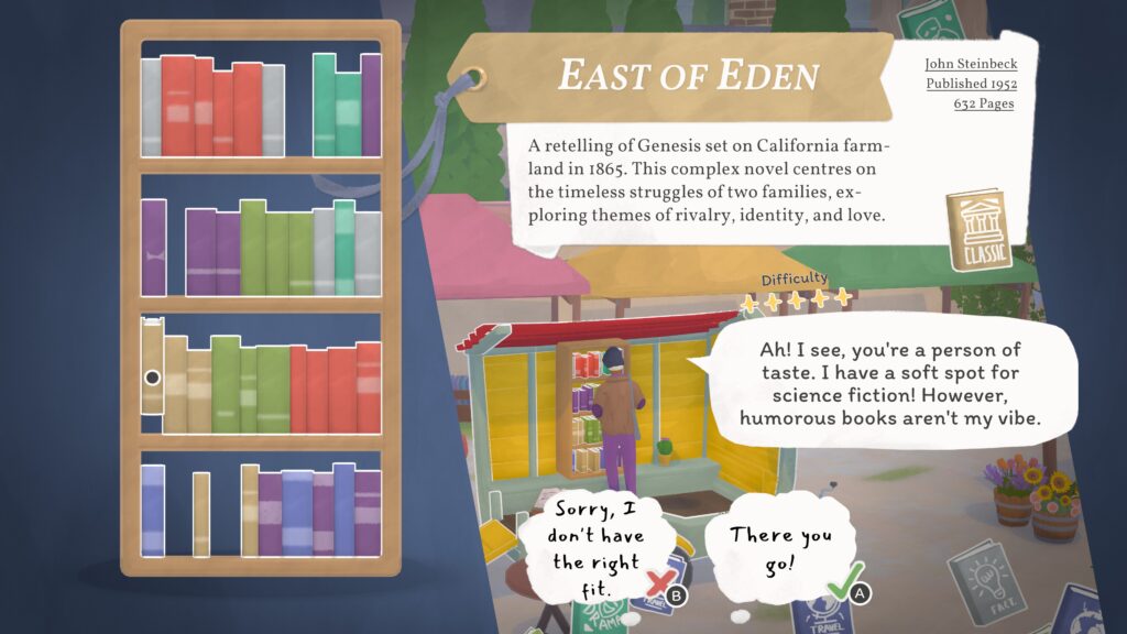 Tiny Bookshop: запросы покупателей и рекомендации книг, кадр 3